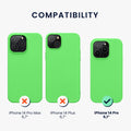 kwmobile Phone Case for iPhone 14 Pro Case - Silicone Cover - Wireless Charging