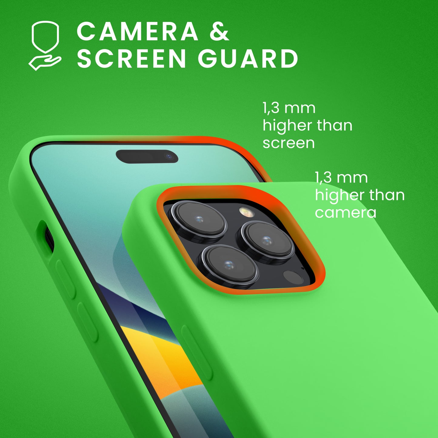 kwmobile Phone Case for iPhone 14 Pro Case - Silicone Cover - Wireless Charging