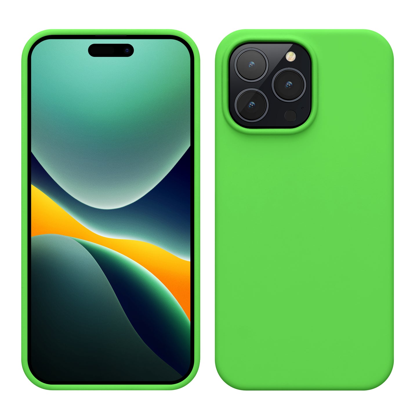 kwmobile Phone Case for iPhone 14 Pro Max - Silicone Cover - Wireless Charging