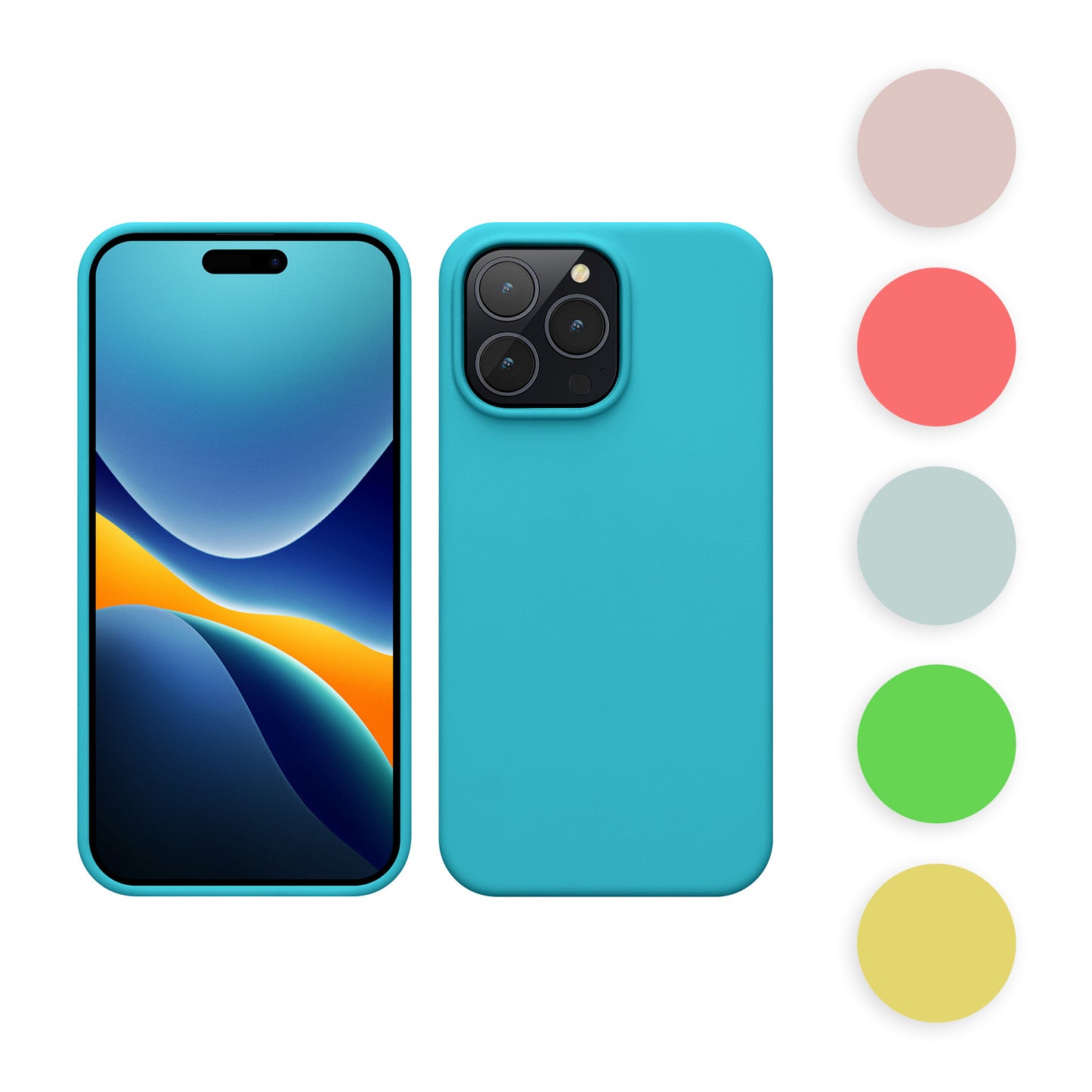 kwmobile Handyhülle für iPhone 14 Pro Max Hülle, für iPhone 14 Pro Max Case - Hülle Silikon - kabelloses Laden - Klassisch Rot Klassisch Rot  
