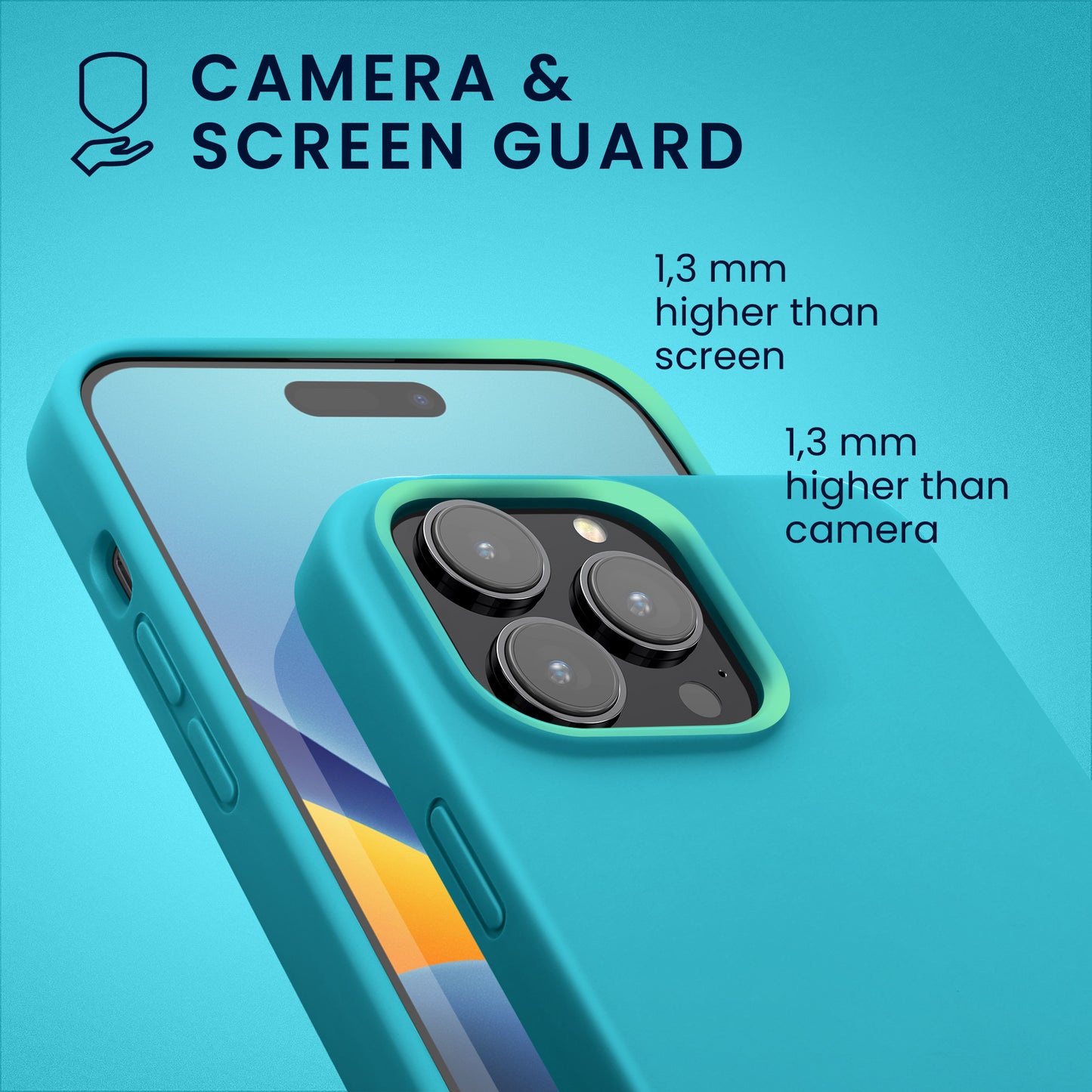 kwmobile Phone Case for iPhone 14 Pro Max - Silicone Cover - Wireless Charging