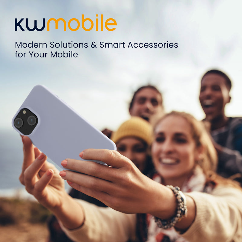 kwmobile Case for iPhone 14 Case - Soft and Slim Silicone Phone Cover - Shock Absorbing Flexible Case - Wireless Charging