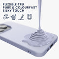kwmobile Case for iPhone 14 Case - Soft and Slim Silicone Phone Cover - Shock Absorbing Flexible Case - Wireless Charging