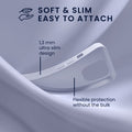 kwmobile Case for iPhone 14 Case - Soft and Slim Silicone Phone Cover - Shock Absorbing Flexible Case - Wireless Charging