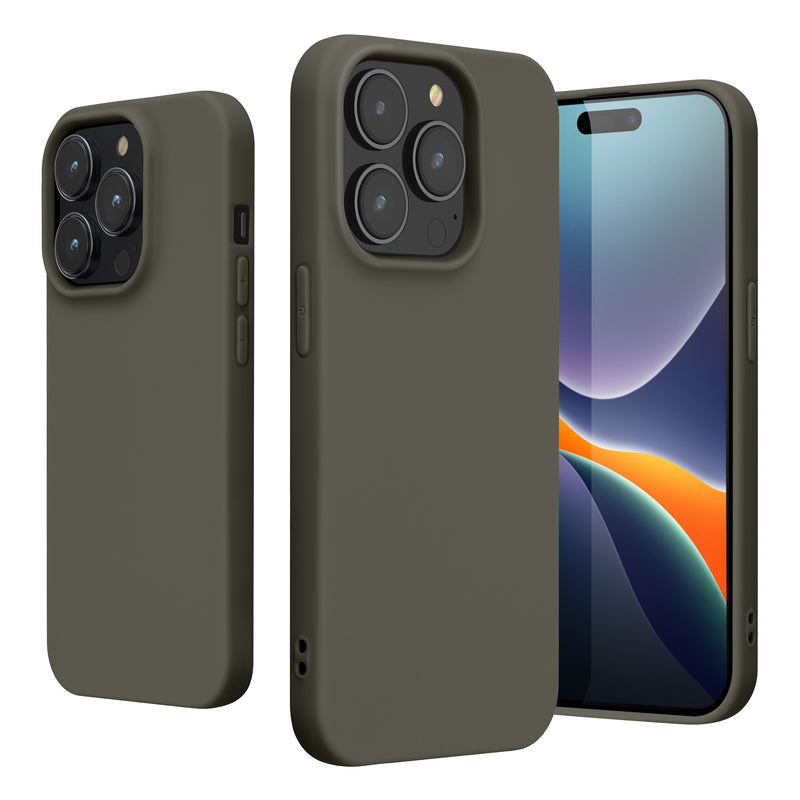 kwmobile Case for iPhone 14 Pro Case - Soft and Slim Silicone Phone Cover - Shock-Absorbing Flexible Case - Wireless Charging
