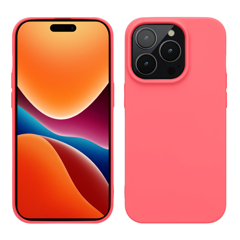 kwmobile Case for iPhone 14 Pro Case - Soft and Slim Silicone Phone Cover - Shock-Absorbing Flexible Case - Wireless Charging