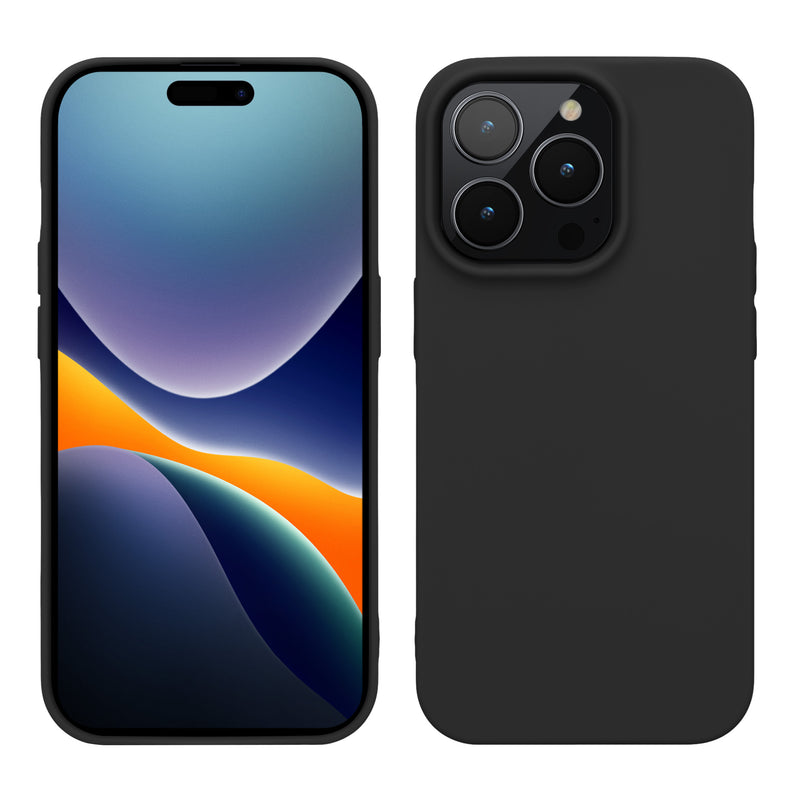 kwmobile Case for iPhone 14 Pro Case - Soft and Slim Silicone Phone Cover - Shock-Absorbing Flexible Case - Wireless Charging