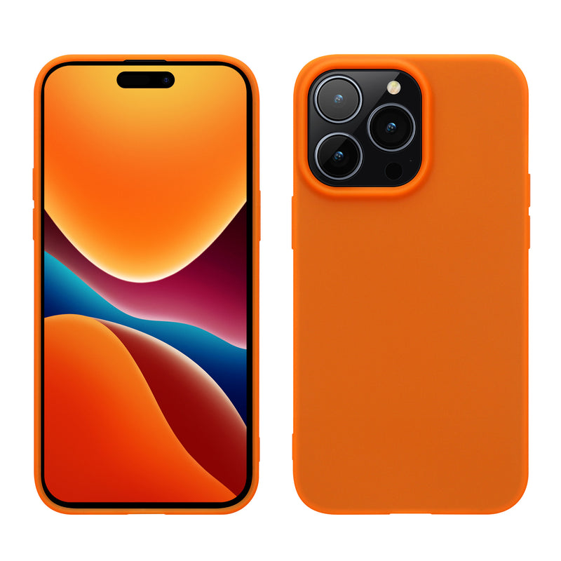 kwmobile Case for iPhone 14 Pro Case - Soft and Slim Silicone Phone Cover - Shock-Absorbing Flexible Case - Wireless Charging