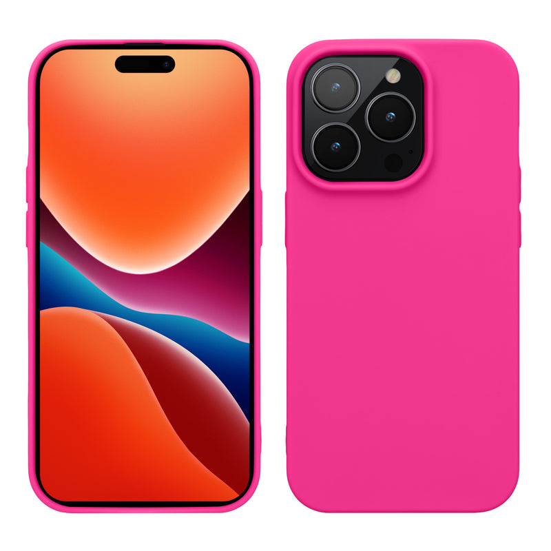 kwmobile Case for iPhone 14 Pro Case - Soft and Slim Silicone Phone Cover - Shock-Absorbing Flexible Case - Wireless Charging