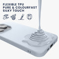 kwmobile Case for iPhone 14 Pro Max Case - Soft and Slim Silicone Phone Cover - Shock Absorbing Flexible Case - Wireless Charging