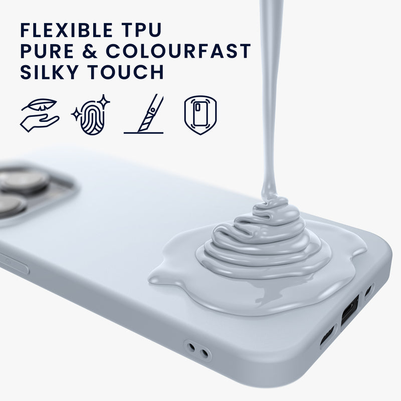 kwmobile Case for iPhone 14 Pro Max Case - Soft and Slim Silicone Phone Cover - Shock Absorbing Flexible Case - Wireless Charging