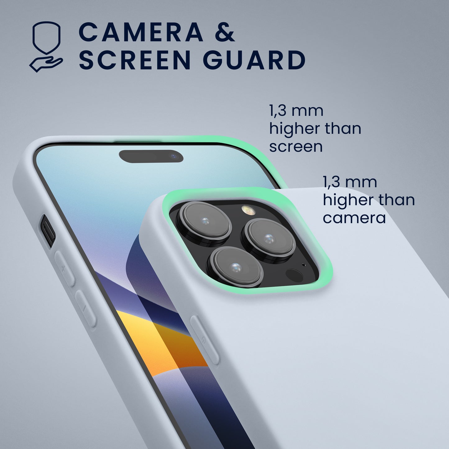 kwmobile Case for iPhone 14 Pro Max Case - Soft and Slim Silicone Phone Cover - Shock Absorbing Flexible Case - Wireless Charging