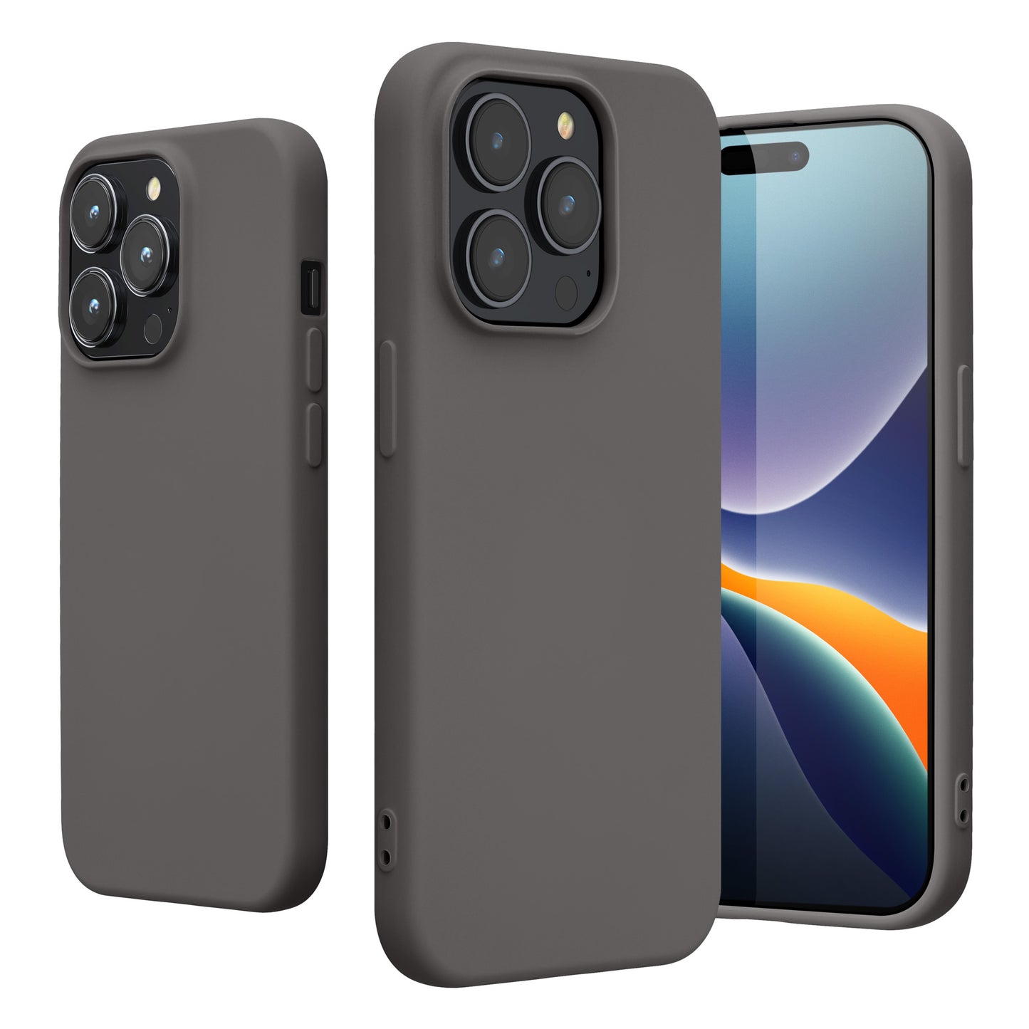 kwmobile Case for iPhone 14 Pro Case - Shockproof Protective Cover for Wireless Charging