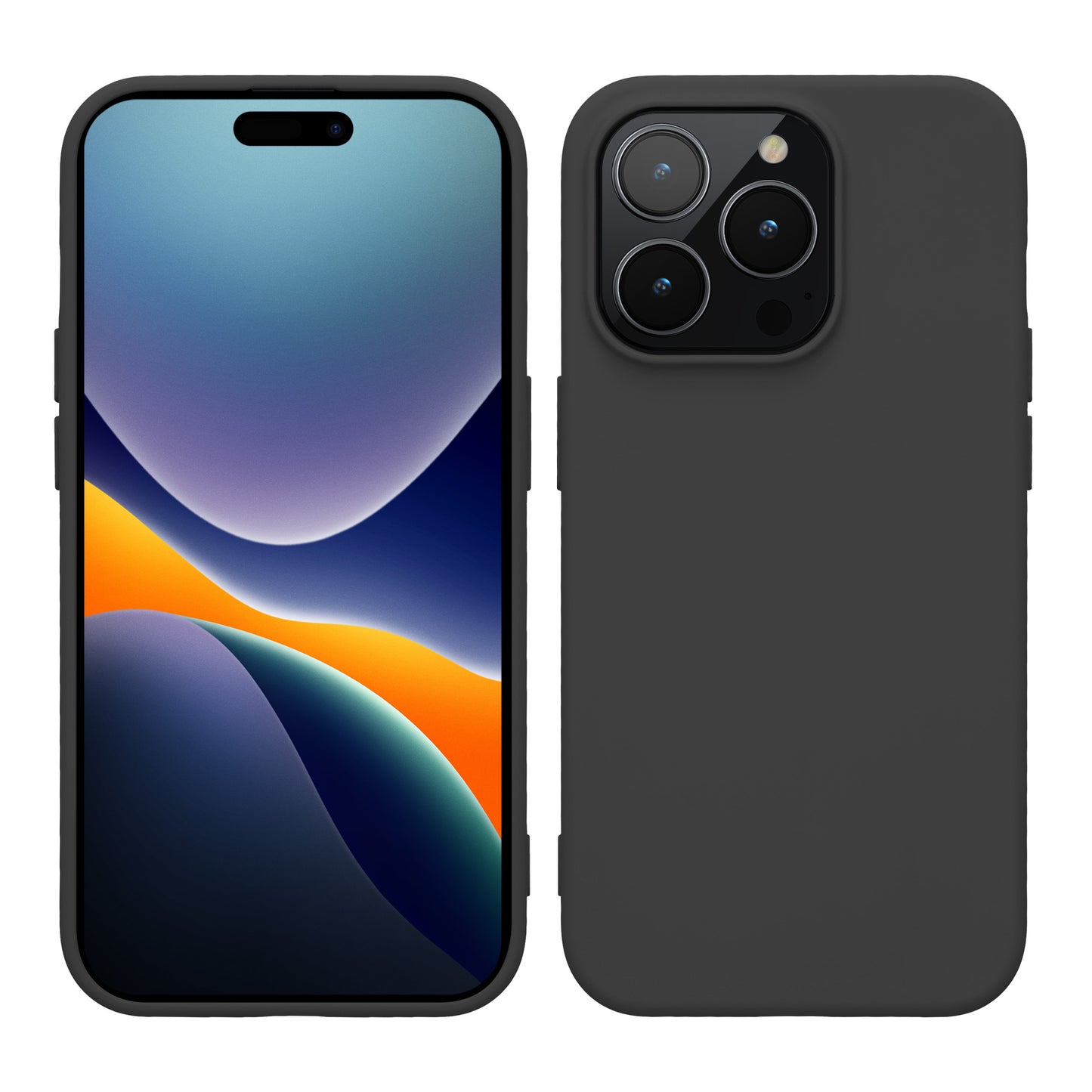 kwmobile Case for iPhone 14 Pro Case - Shockproof Protective Cover for Wireless Charging