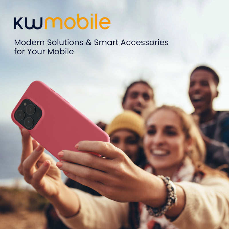kwmobile Case for iPhone 14 Pro Case - Shockproof Protective Cover for Wireless Charging