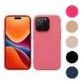 kwmobile Hülle für das iPhone 14 Pro Hülle - weiche gummierte TPU Silikon Handyhülle - stoßfeste Schützhülle für kabelloses Laden - Schwarz matt Schwarz matt  