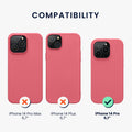 kwmobile Case for iPhone 14 Pro Case - Shockproof Protective Cover for Wireless Charging