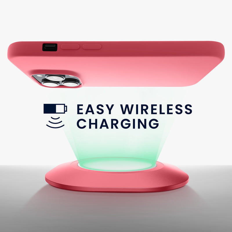 kwmobile Case for iPhone 14 Pro Case - Shockproof Protective Cover for Wireless Charging