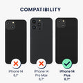 kwmobile Phone Case compatible with Apple iPhone 14 Plus - Phone Cover with Card Slot