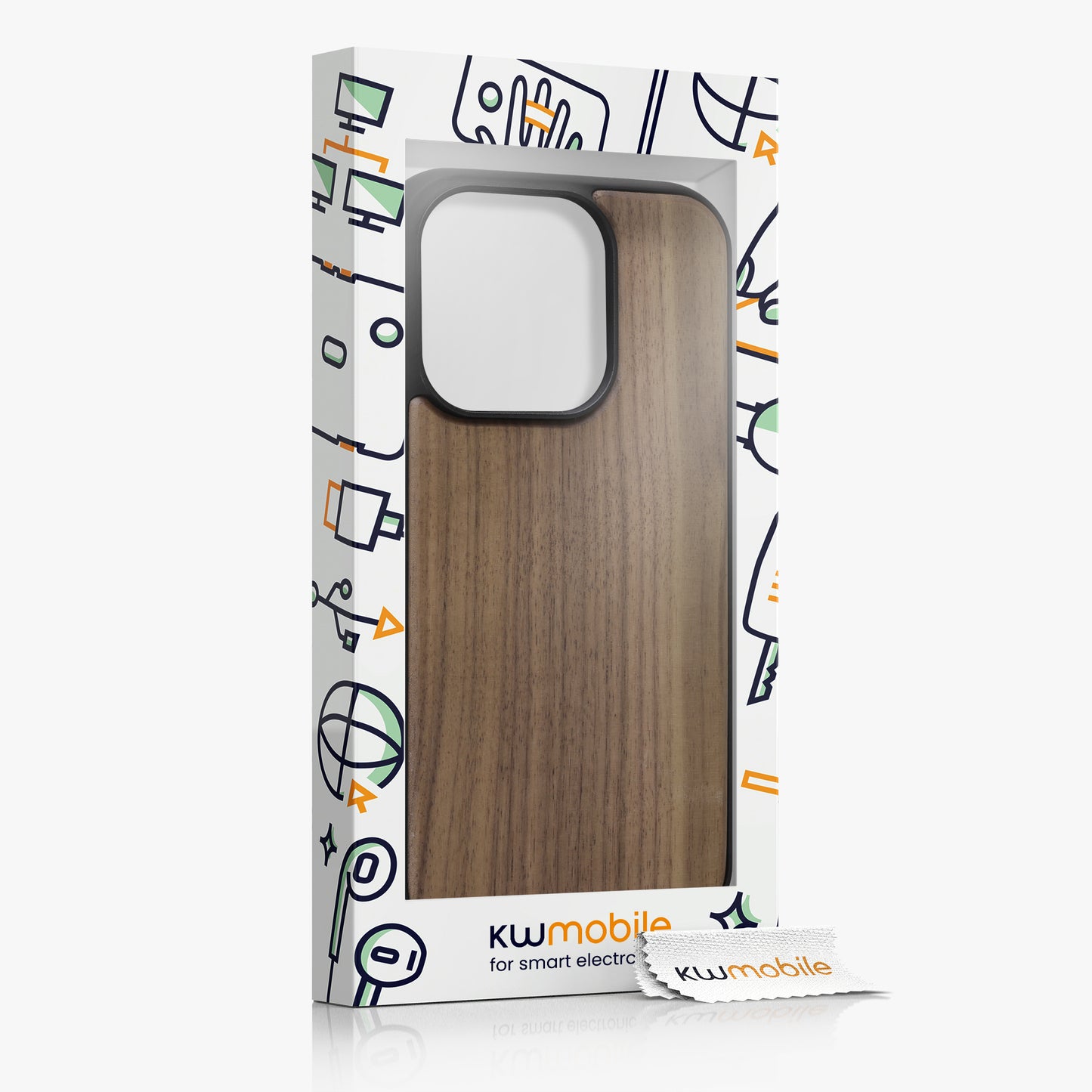 kwmobile Case Compatible with Apple iPhone 14 Pro Shockproof Phone Cover TPU Phone Case
