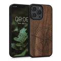 kwmobile Case Compatible with Apple iPhone 14 Pro Max Phone Cover TPU Phone Case Compass Vintage
