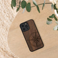 kwmobile Case Compatible with Apple iPhone 14 Pro Max Phone Cover TPU Phone Case Compass Vintage