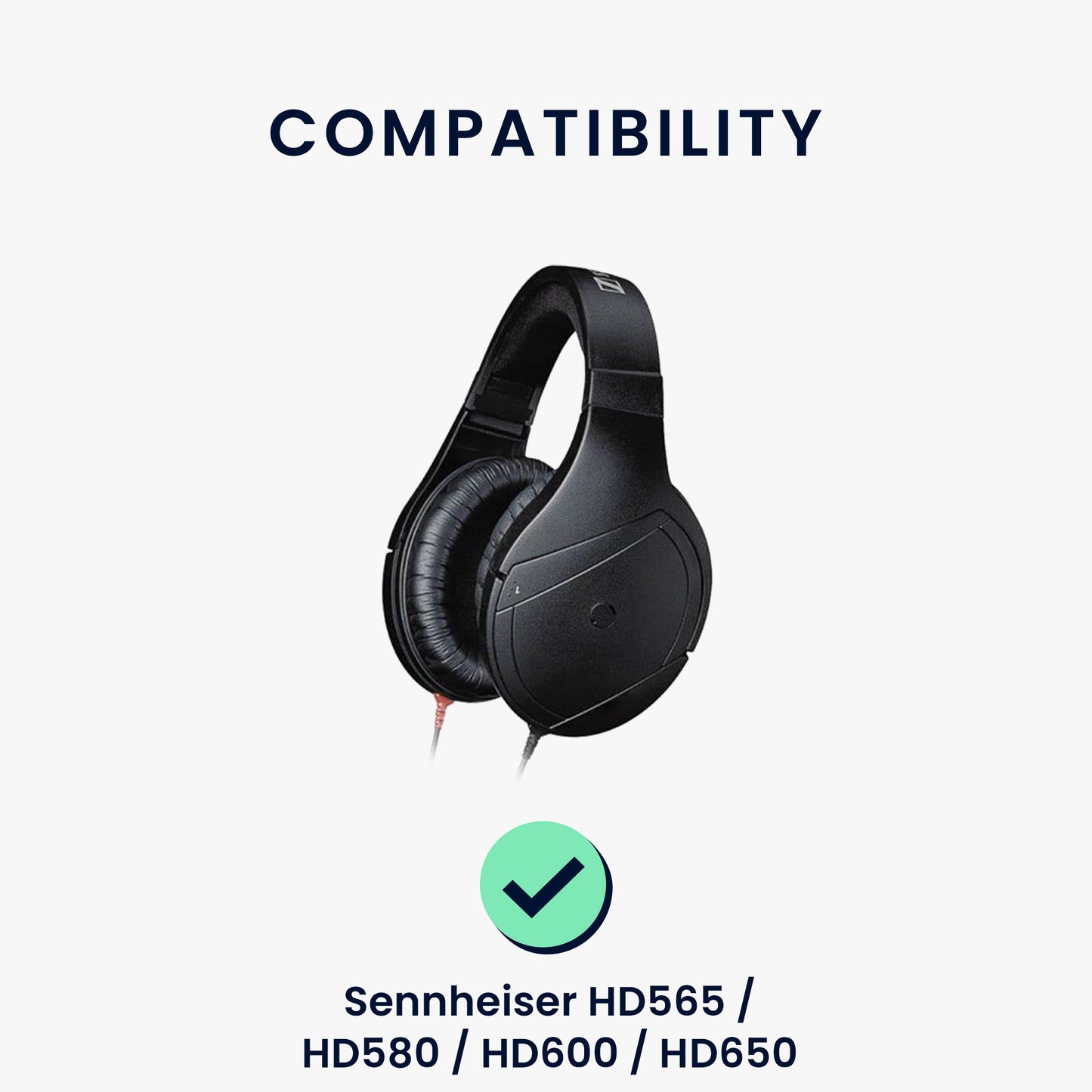 kwmobile Ear Pads for Sennheiser HD660S / HD565 / HD580 / HD600 / HD650 Earpad Replacement Parts Headphone Replacement Pads for Over-Ear Headphones