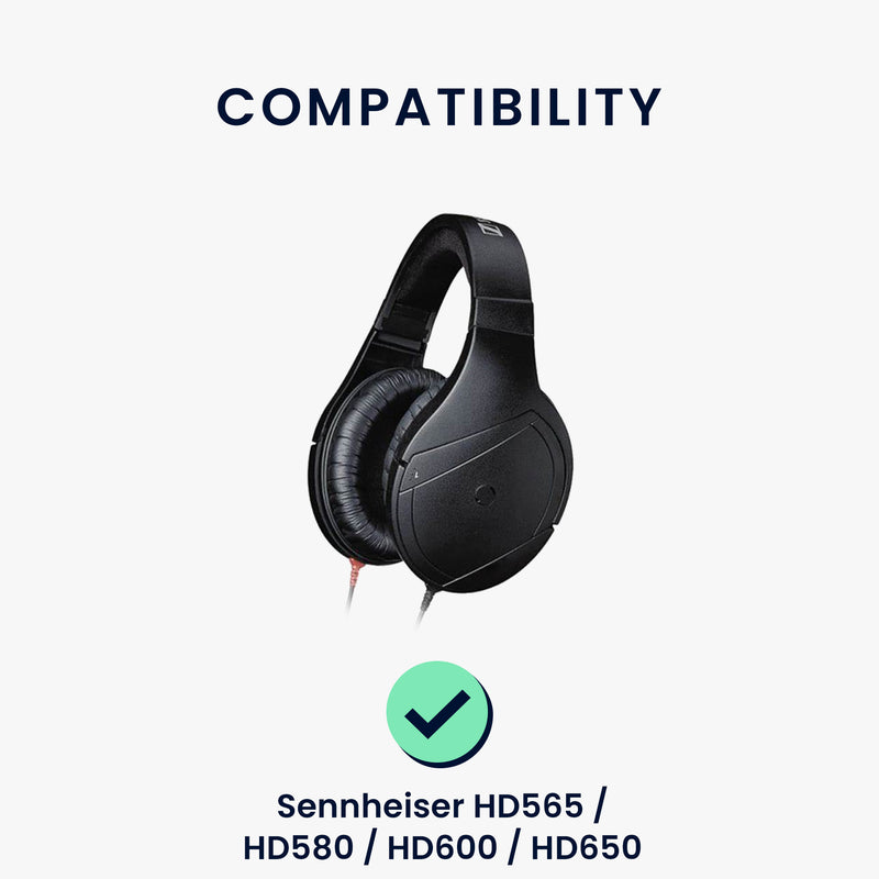 kwmobile Ear Pads for Sennheiser HD660S / HD565 / HD580 / HD600 / HD650 Earpad Replacement Parts Headphone Replacement Pads for Over-Ear Headphones