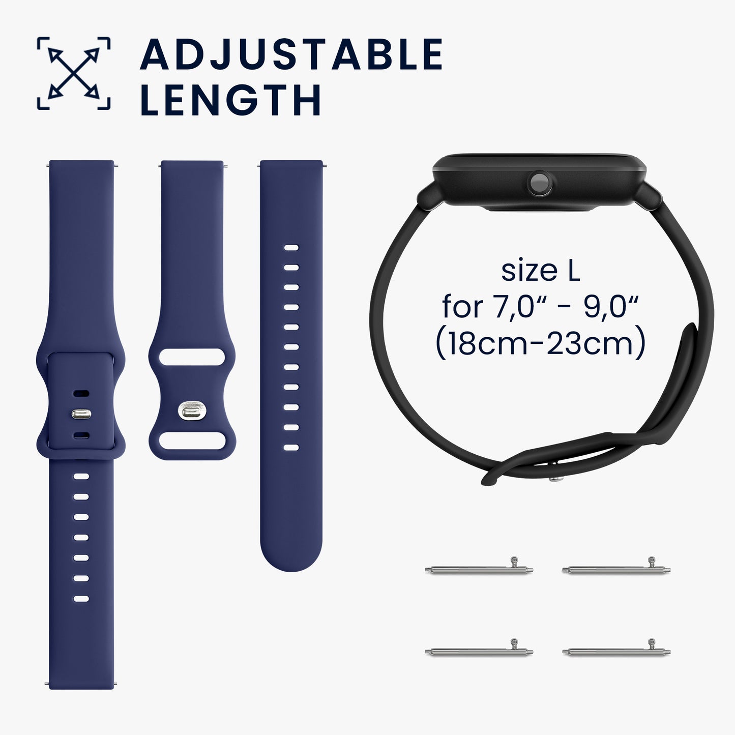 2x Sport Band for Xiaomi Watch S4/S4 Sport/S3/S2/Watch S1 Active/Redmi Watch 5 Active