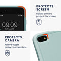 kwmobile Case Compatible with Apple iPhone SE (2022) / iPhone SE (2020) / iPhone 8 / iPhone 7 - Protective TPU and Plastic Phone Cover