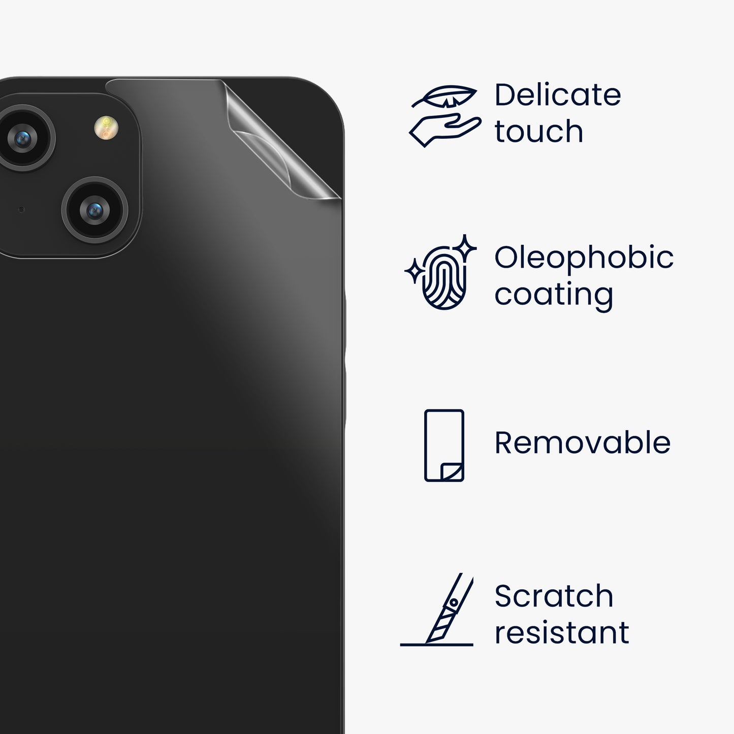 Protective Film Back compatible with Apple iPhone 14