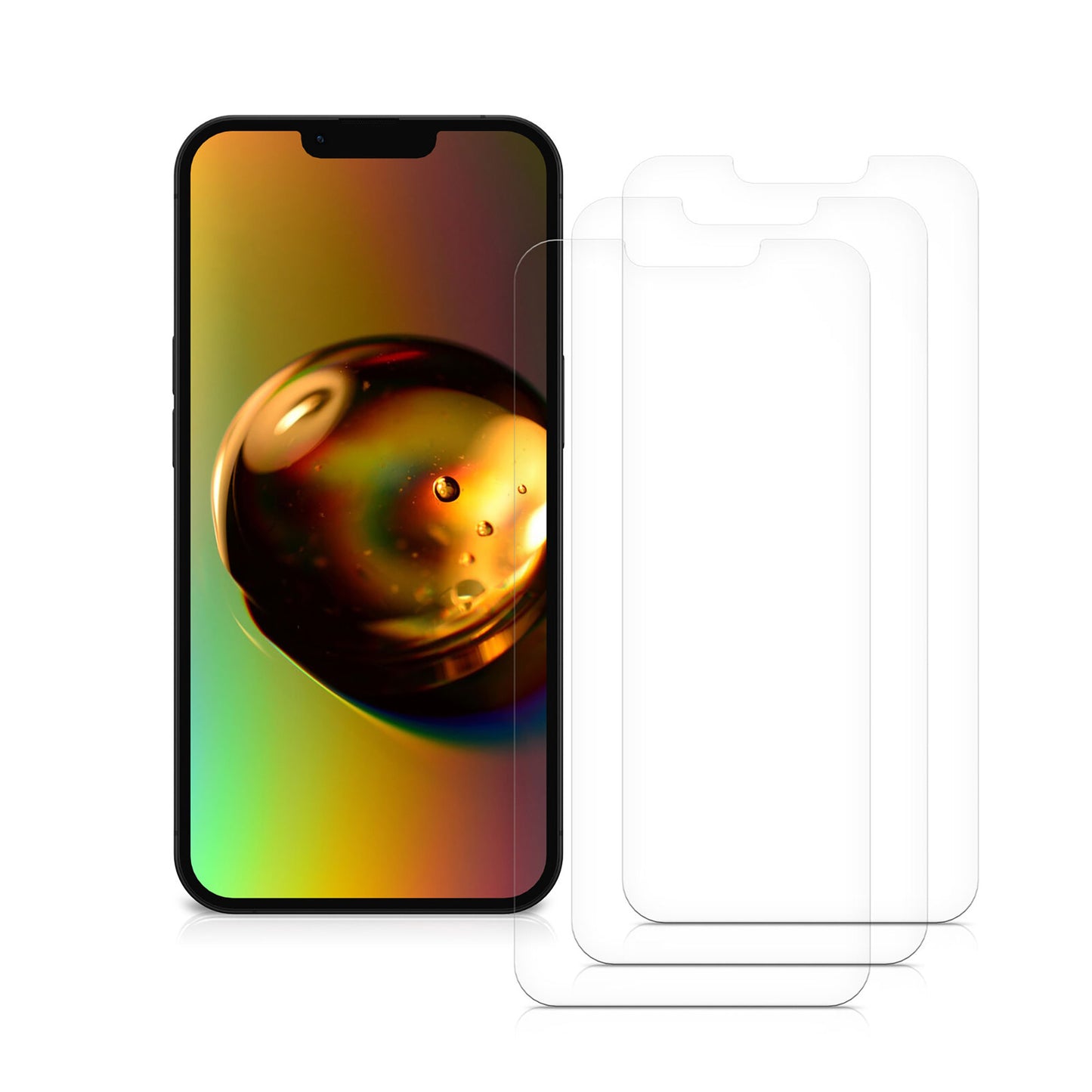3x Crystal Clear Screen Protector for Apple iPhone 14