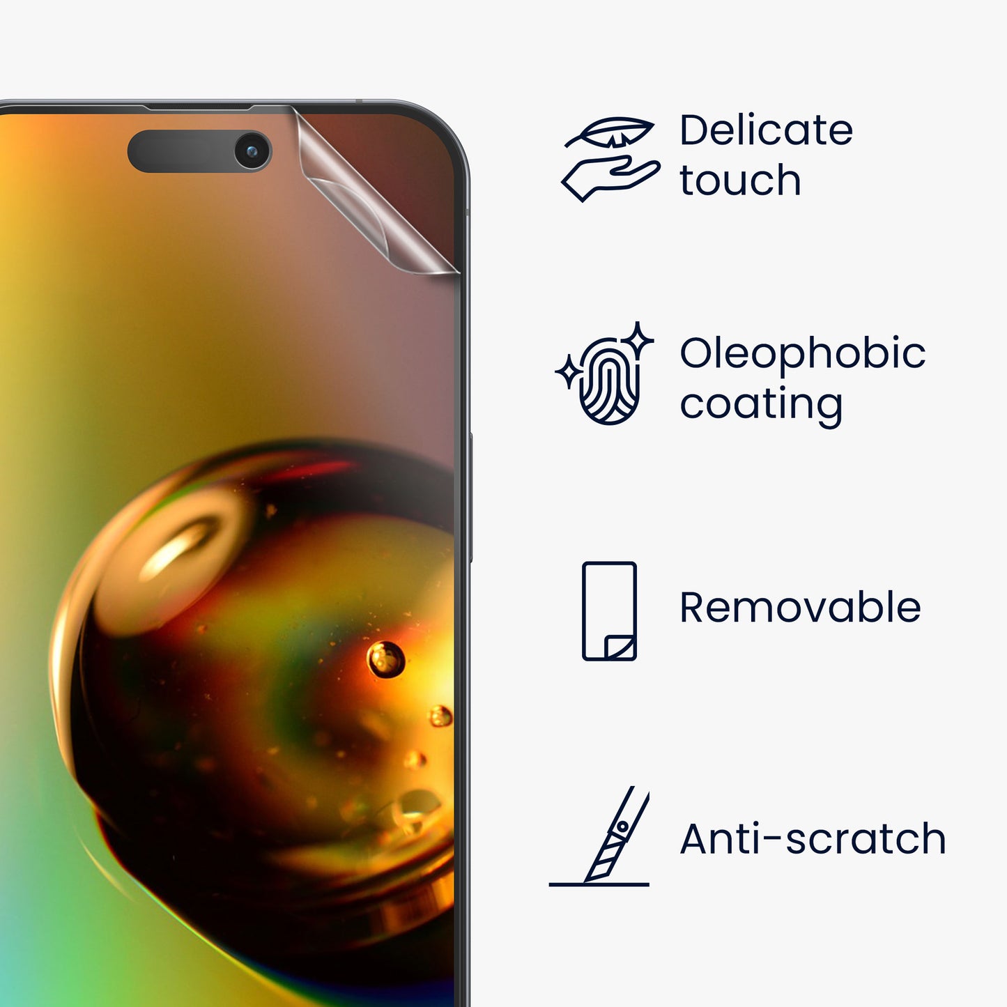 3x crystal-clear film for Apple iPhone 14 Pro Max