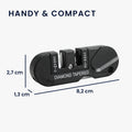 kwmobile Portable Knife Sharpener Sharpening Stone Camping Tool Outdoor Survival Equipment Tungsten Steel Ceramic Sharpener Diamond Rod for Serrated Knives