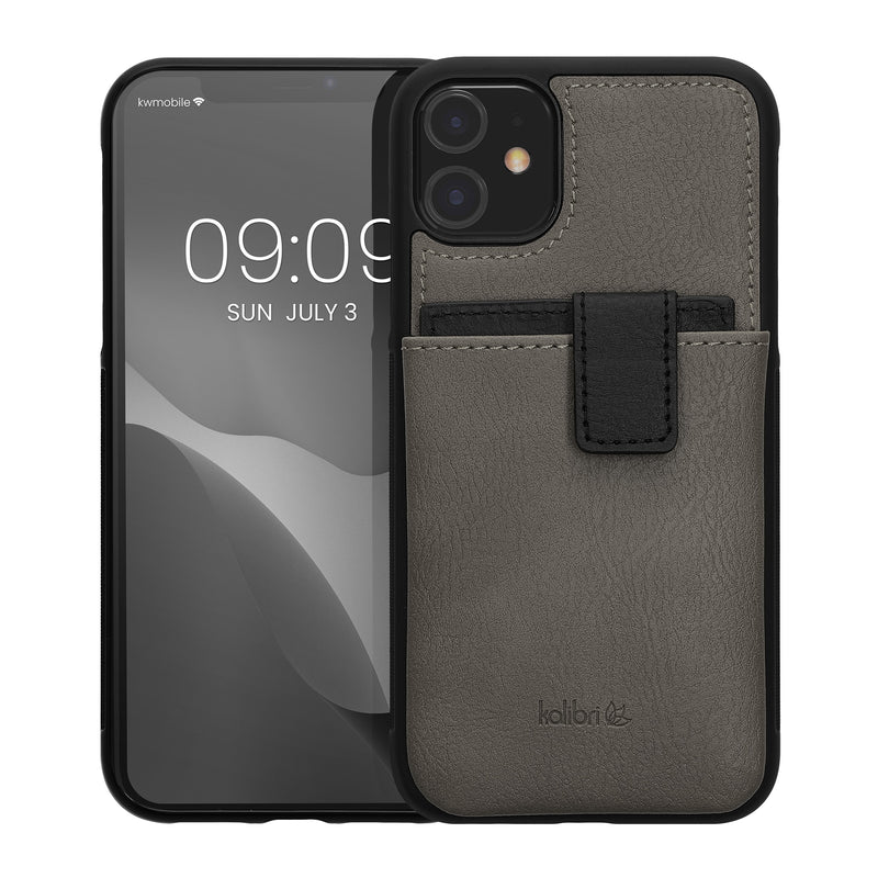 kalibri Case compatible with Apple iPhone 11 - Mobile Phone Case Mobile Phone Cover - Case with Detachable Card Slot