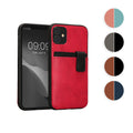 kalibri Hülle kompatibel mit Apple iPhone 11 - Handyhülle Handy Cover - Kunstleder Case mit Kartenfach abnehmbar - Mintgrün Altrosa Mintgrün  