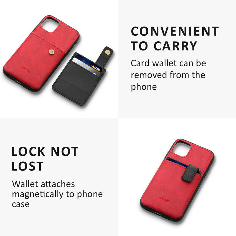 kalibri Case compatible with Apple iPhone 11 - Mobile Phone Case Mobile Phone Cover - Case with Detachable Card Slot