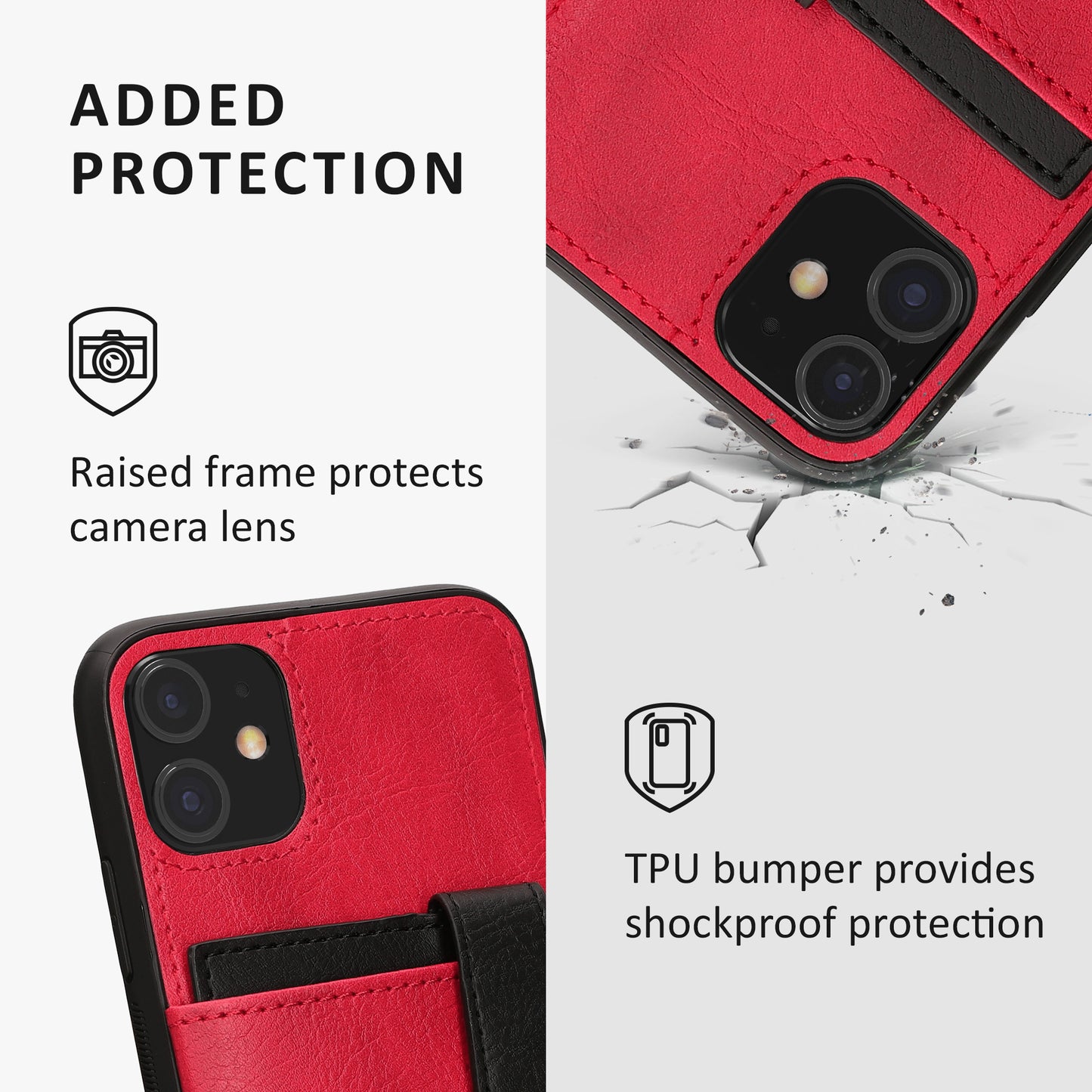 kalibri Case compatible with Apple iPhone 11 - Mobile Phone Case Mobile Phone Cover - Case with Detachable Card Slot