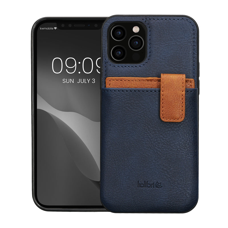 kalibri Case Compatible with Apple iPhone 12 / iPhone 12 Pro - Phone Cover - Detachable Card Slot Case