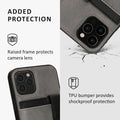 kalibri Case Compatible with Apple iPhone 12 / iPhone 12 Pro - Phone Cover - Detachable Card Slot Case