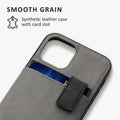 kalibri Case Compatible with Apple iPhone 12 / iPhone 12 Pro - Phone Cover - Detachable Card Slot Case