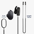 kwmobile Retaining Strap Compatible with Bose QuietComfort Earbuds Headphones - Headphone Holder Band Strap