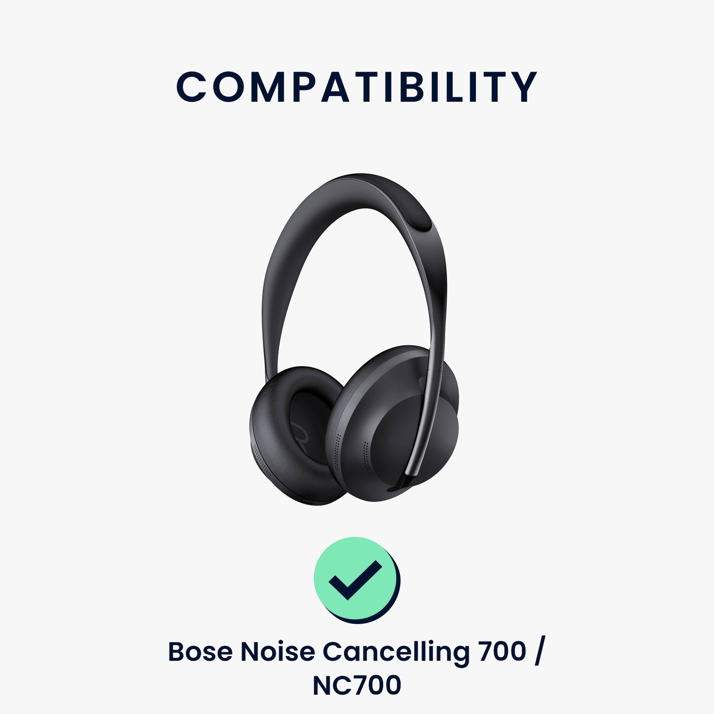 kwmobile Ear Pads for Bose Noise Cancelling 700 / NC700 Earpads Replacement Headphone Spare Parts Over Ear Headphones