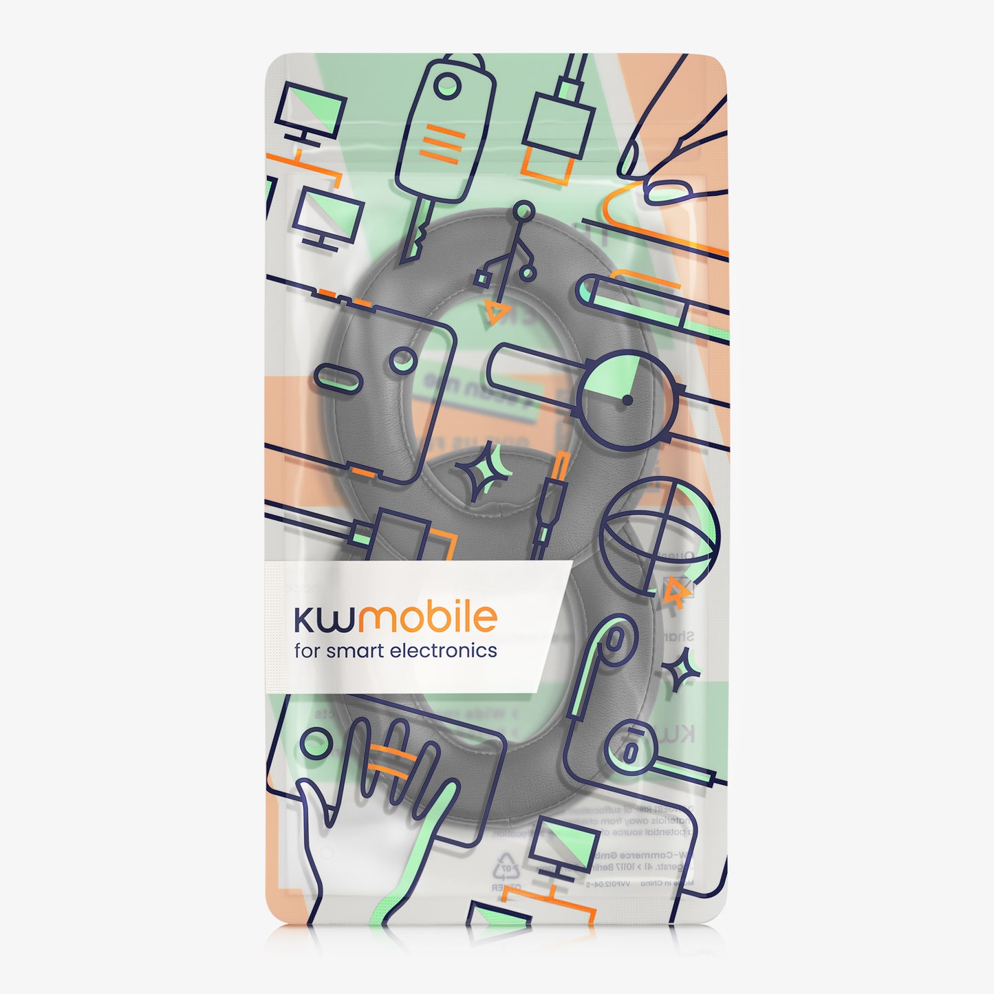 kwmobile Ear Pads for Corsair HS50 HS60 HS60 Pro HS70 HS70 Pro HS75 Earpads Replacement Ear Pads Headphone Spare Parts Headphone Replacement Pads Over Ear Headphones