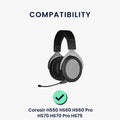 kwmobile Ear Pads for Corsair HS50 HS60 HS60 Pro HS70 HS70 Pro HS75 Earpads Replacement Ear Pads Headphone Spare Parts Headphone Replacement Pads Over Ear Headphones