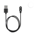 kwmobile USB Kabel Charger kompatibel mit Blackview R30 Pro / R8 / R3 / R3 Pro / X2 / X1 / Letsfit / Fitpolo Ladekabel - Smart Watch Ersatzkabel - Fitnesstracker Aufladekabel in Weiß Weiß  
