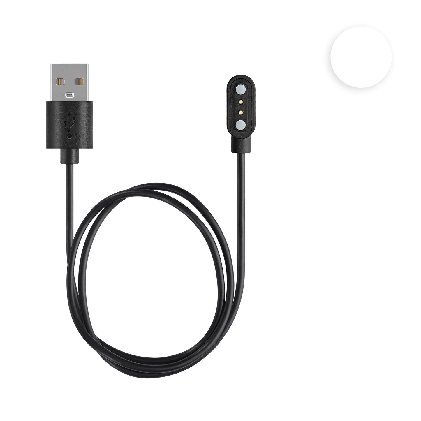 kwmobile USB Kabel Charger kompatibel mit Blackview R30 Pro / R8 / R3 / R3 Pro / X2 / X1 / Letsfit / Fitpolo Ladekabel - Smart Watch Ersatzkabel - Fitnesstracker Aufladekabel in Weiß Weiß  