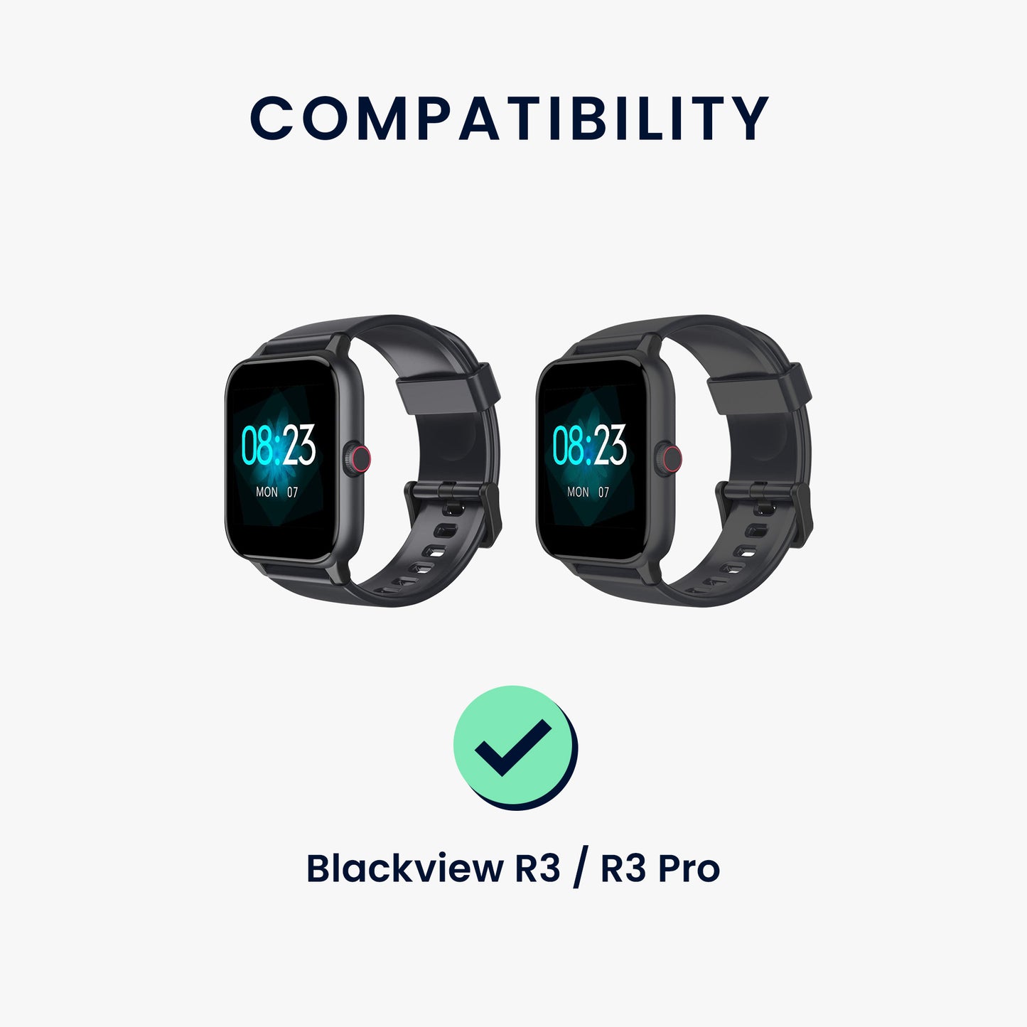 kwmobile USB Cable Charger compatible with Blackview R30 Pro / R8 / R3 / R3 Pro / X2 / X1 / Letsfit / Fitpolo Charging Cable - Smartwatch Replacement Cable - Fitness Tracker Charging Cable