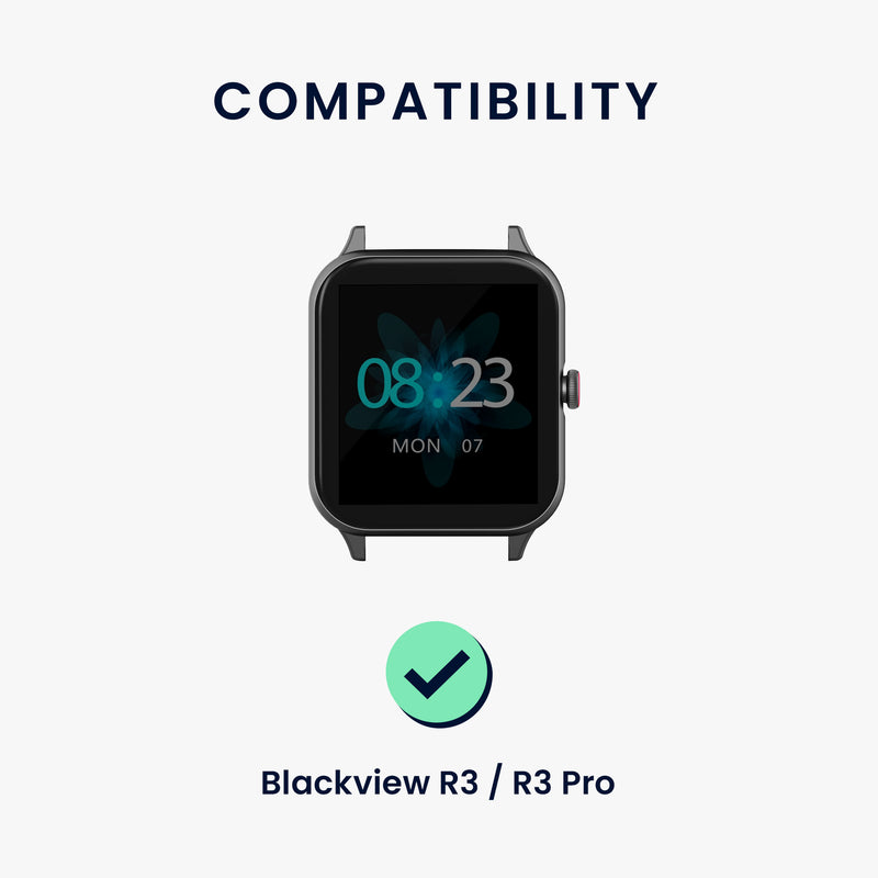 kwmobile Watch Strap for Blackview R3 / R3 Pro Bracelet Fitness Tracker Band Set Replacement Strap Smartwatch