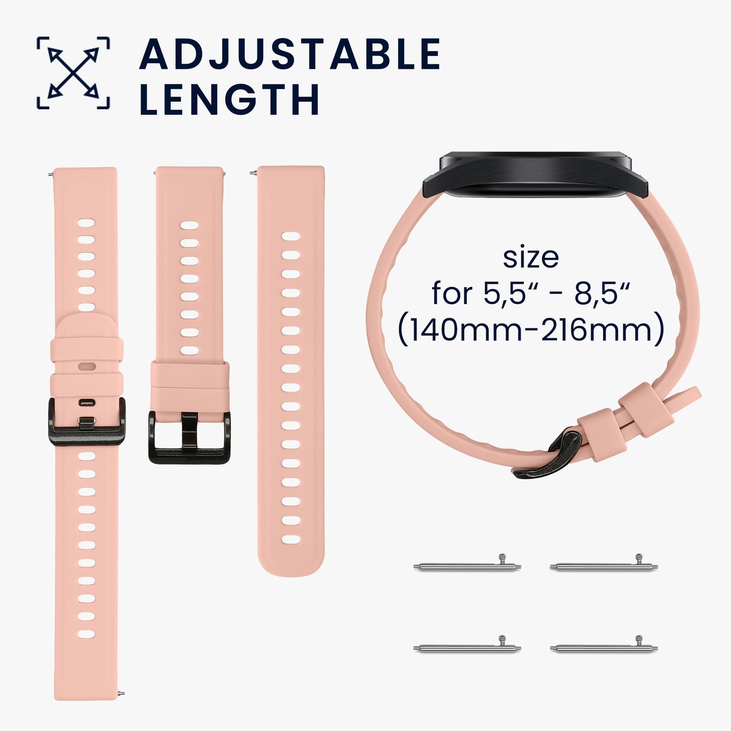 kwmobile Watch Strap for Blackview R3 / R3 Pro Bracelet Fitness Tracker Band Set Replacement Strap Smartwatch